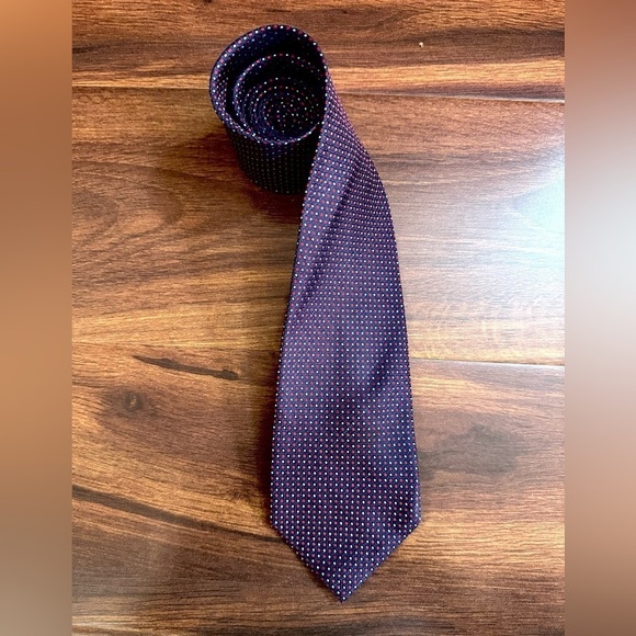 🍁SALE🍁NAUTICA 100% Silk Blue Jacquard Necktie - Picture 1 of 9